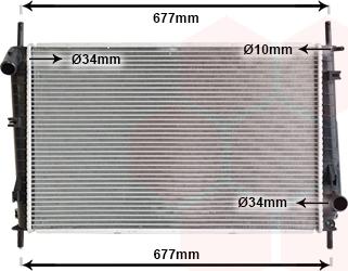 Van Wezel 18002336 - Radiatore, Raffreddamento motore autozon.pro