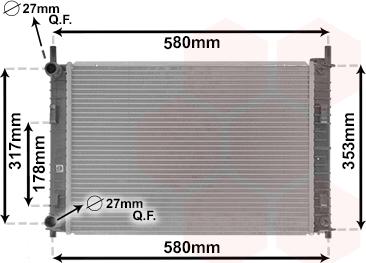 Van Wezel 18002324 - Radiatore, Raffreddamento motore autozon.pro