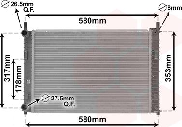 Van Wezel 18002326 - Radiatore, Raffreddamento motore autozon.pro