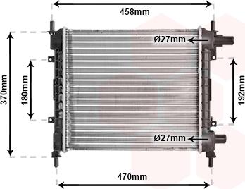 Van Wezel 18002257 - Radiatore, Raffreddamento motore autozon.pro