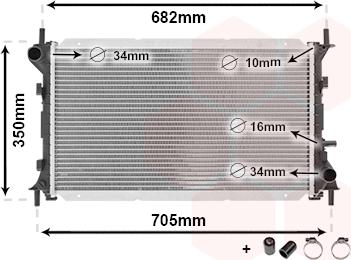 Van Wezel 18002265 - Radiatore, Raffreddamento motore autozon.pro