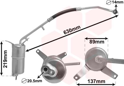 Van Wezel 1800D111 - Essiccatore, Climatizzatore autozon.pro