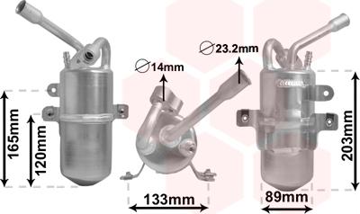 Van Wezel 1800D311 - Essiccatore, Climatizzatore autozon.pro