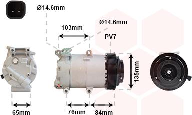 Van Wezel 1800K418 - Compressore, Climatizzatore autozon.pro