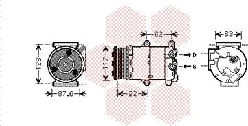 Van Wezel 1800K430 - Compressore, Climatizzatore autozon.pro