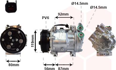 Van Wezel 1800K431 - Compressore, Climatizzatore autozon.pro