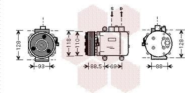 Van Wezel 1800K420 - Compressore, Climatizzatore autozon.pro