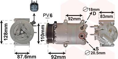 Van Wezel 1800K477 - Compressore, Climatizzatore autozon.pro