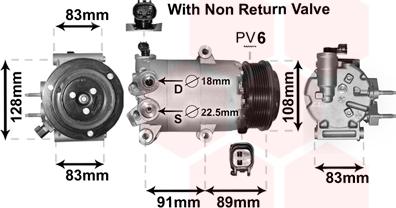 Van Wezel 1800K588 - Compressore, Climatizzatore autozon.pro