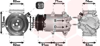 Van Wezel 1800K570 - Compressore, Climatizzatore autozon.pro