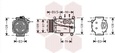 Van Wezel 1800K082 - Compressore, Climatizzatore autozon.pro