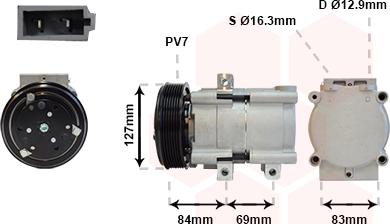 Van Wezel 1800K167 - Compressore, Climatizzatore autozon.pro