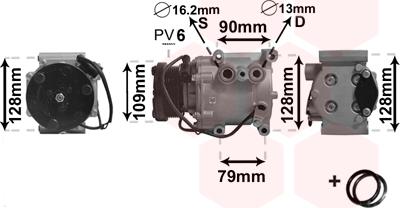 Van Wezel 1800K105 - Compressore, Climatizzatore autozon.pro