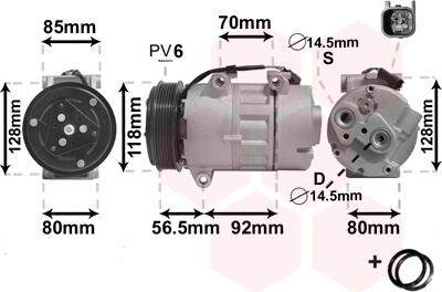 Van Wezel 1800K394 - Compressore, Climatizzatore autozon.pro