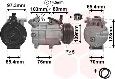 Van Wezel 1800K391 - Compressore, Climatizzatore autozon.pro