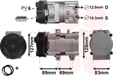 Van Wezel 1800K322 - Compressore, Climatizzatore autozon.pro