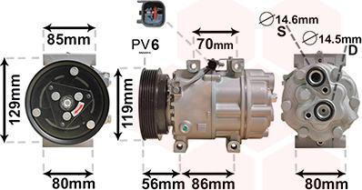 Van Wezel 1800K378 - Compressore, Climatizzatore autozon.pro