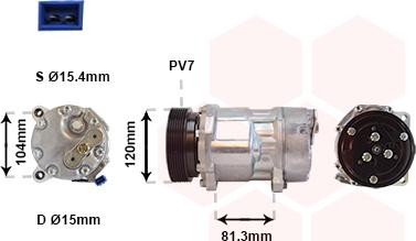 Van Wezel 1800K267 - Compressore, Climatizzatore autozon.pro