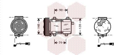 Van Wezel 1800K283 - Compressore, Climatizzatore autozon.pro