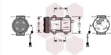 Van Wezel 1800K277 - Compressore, Climatizzatore autozon.pro