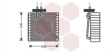 Van Wezel 1800V270 - Evaporatore, Climatizzatore autozon.pro