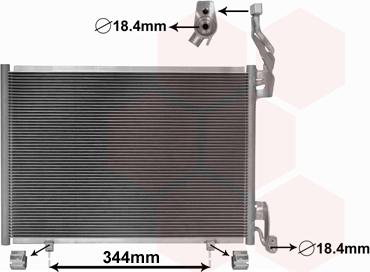 Van Wezel 18015702 - Condensatore, Climatizzatore autozon.pro