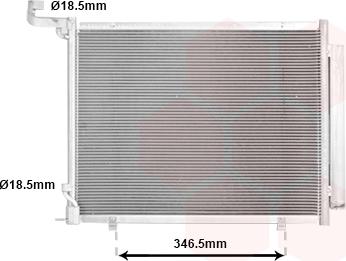 Van Wezel 18015723 - Condensatore, Climatizzatore autozon.pro