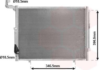 Van Wezel 18015722 - Condensatore, Climatizzatore autozon.pro