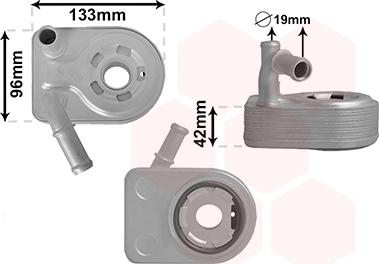Van Wezel 18013709 - Radiatore olio, Olio motore autozon.pro