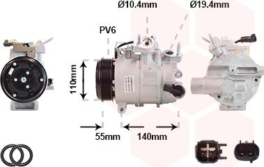 Van Wezel 1801K702 - Compressore, Climatizzatore autozon.pro