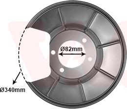 Van Wezel 1881373 - Lamiera paraspruzzi, Disco freno autozon.pro