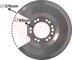 Van Wezel 1828373 - Lamiera paraspruzzi, Disco freno autozon.pro