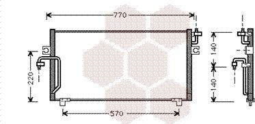 Van Wezel 13005193 - Condensatore, Climatizzatore autozon.pro