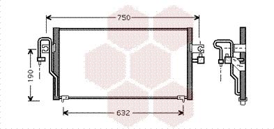 Van Wezel 13005164 - Condensatore, Climatizzatore autozon.pro