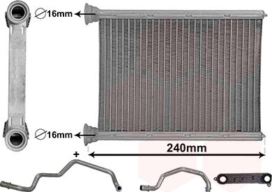 Van Wezel 13006417 - Scambiatore calore, Riscaldamento abitacolo autozon.pro