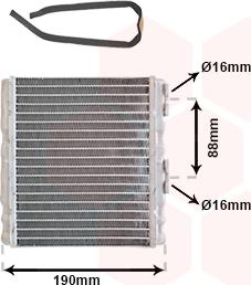 Van Wezel 13006139 - Scambiatore calore, Riscaldamento abitacolo autozon.pro