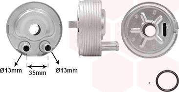 Van Wezel 13003443 - Radiatore olio, Olio motore autozon.pro