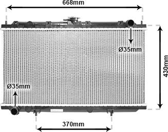 Van Wezel 13002179 - Radiatore, Raffreddamento motore autozon.pro