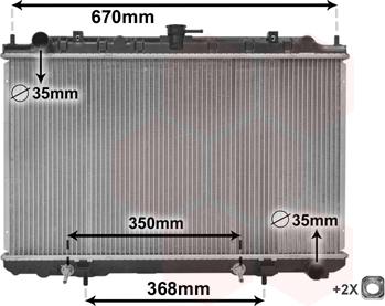 Van Wezel 13002320 - Radiatore, Raffreddamento motore autozon.pro