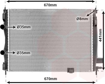 Van Wezel 13002287 - Radiatore, Raffreddamento motore autozon.pro