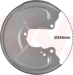 Van Wezel 1754374 - Lamiera paraspruzzi, Disco freno autozon.pro