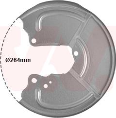 Van Wezel 1754373 - Lamiera paraspruzzi, Disco freno autozon.pro