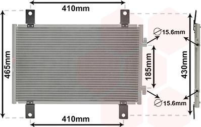 Van Wezel 17005302 - Condensatore, Climatizzatore autozon.pro