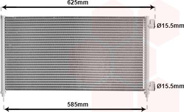 Van Wezel 17005256 - Condensatore, Climatizzatore autozon.pro