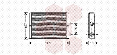 Van Wezel 17006325 - Scambiatore calore, Riscaldamento abitacolo autozon.pro