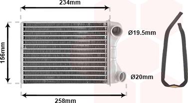 Van Wezel 17006242 - Scambiatore calore, Riscaldamento abitacolo autozon.pro