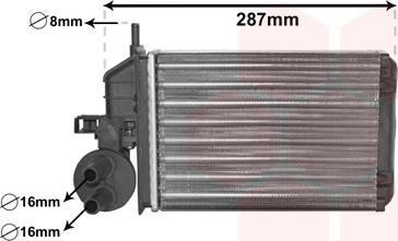 Van Wezel 17006259 - Scambiatore calore, Riscaldamento abitacolo autozon.pro