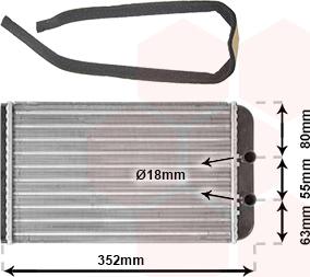 Van Wezel 17006265 - Scambiatore calore, Riscaldamento abitacolo autozon.pro