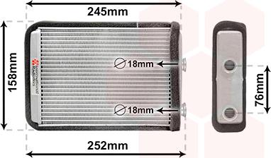 Van Wezel 17006220 - Scambiatore calore, Riscaldamento abitacolo autozon.pro