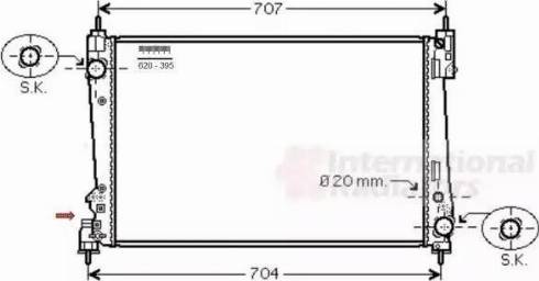 Van Wezel 17002401 - Radiatore, Raffreddamento motore autozon.pro